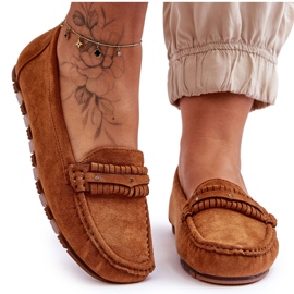 PG1 Mocasini din piele intoarsa pentru dama Camel Clorie maro PG1 Mocasini din piele intoarsa pentru dama Camel Clorie maro