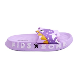 Papuci pentru copii din spuma Dinozaur Purple Dario violet Papuci pentru copii din spuma Dinozaur Purple Dario violet