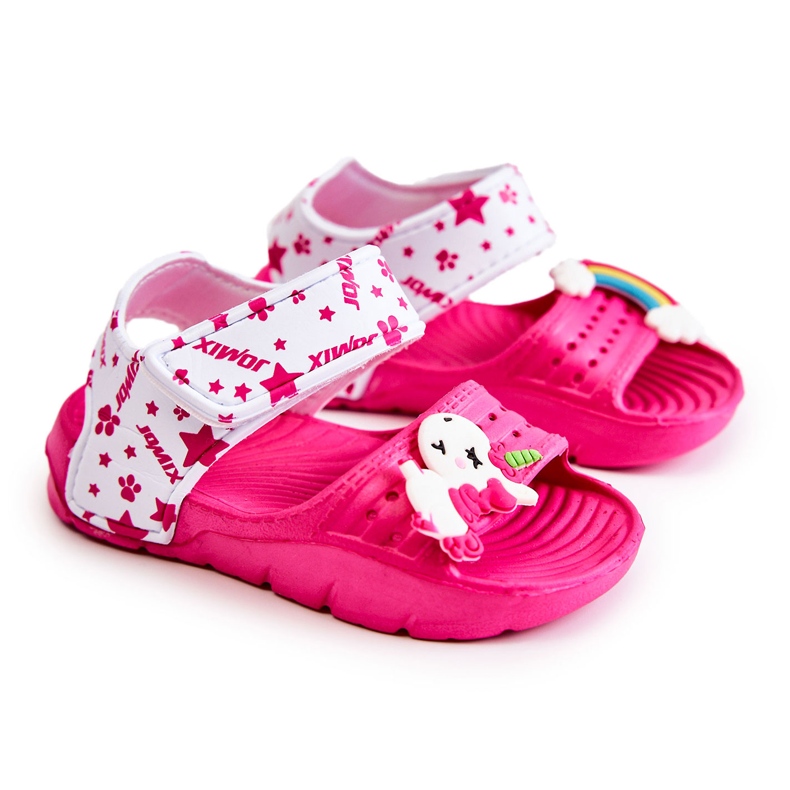 Sandale Copii Spuma Lejera Cu Velcro Fuchsia Asti roz Sandale Copii Spuma Lejera Cu Velcro Fuchsia Asti roz