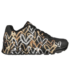Pantofi Skechers Uno Metallic Love W 155523/BKGD negru Pantofi Skechers Uno Metallic Love W 155523/BKGD negru