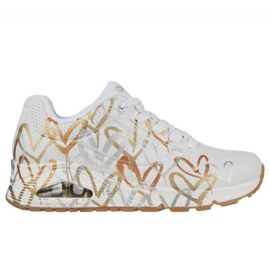 Pantofi Skechers Uno Metallic Love W 155523/WTGD alb