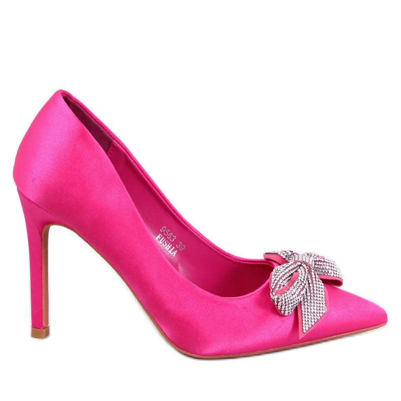 Ace din satin cu fundita Trini Fuchsia roz Ace din satin cu fundita Trini Fuchsia roz