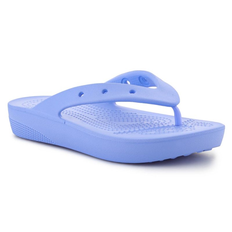 Crocs Flip-flops cu platformă clasică W 207714-5Q6 albastru