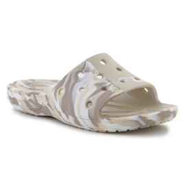 Papuci Crocs Classic Marbled Slide 206879-2Y3 bej