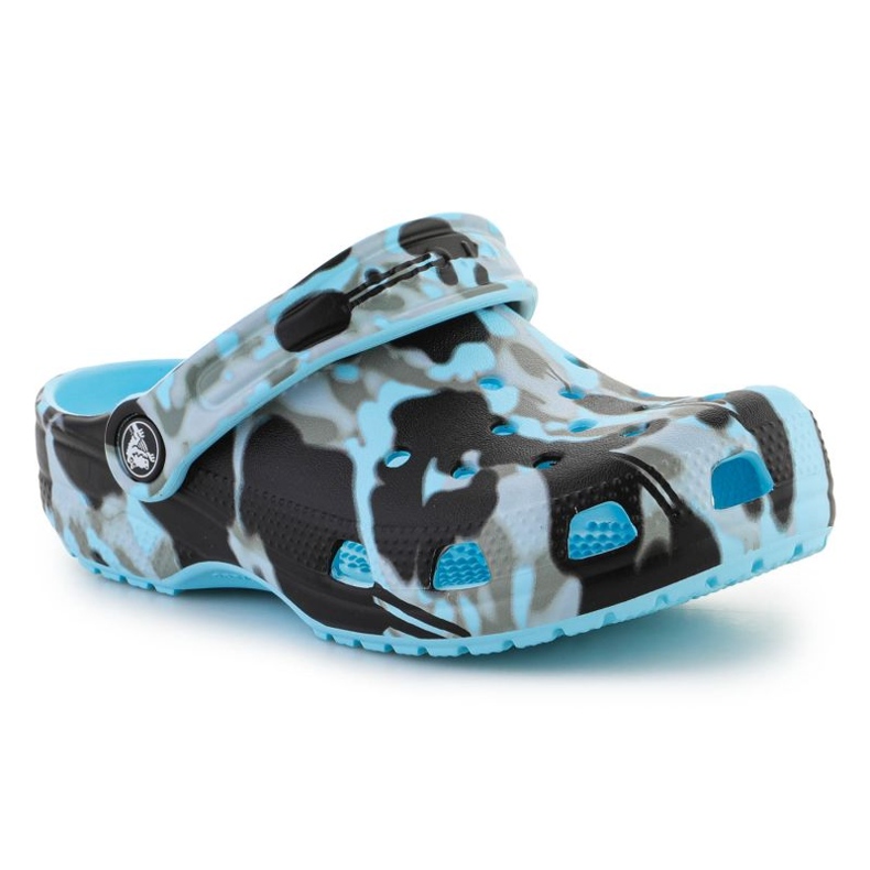 Slapi Crocs Classic Spray camo Clog 208305-441 albastru