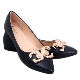 Seastar Balerini eleganti cu catarama de la Simona Black negru Seastar Balerini eleganti cu catarama de la Simona Black negru