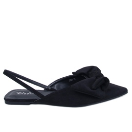 Geffen Papuci cu arc negru Geffen Papuci cu arc negru