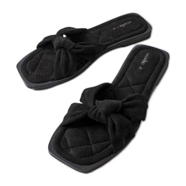 Inna Papuci negri Pride din piele de căprioară ecologică negru