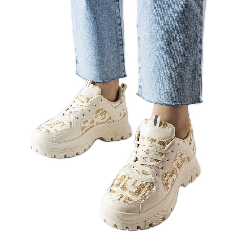 Tenisi groși bej de la Brunswick