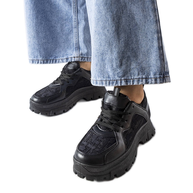 Tenisi groși negri de la Brunswick negru