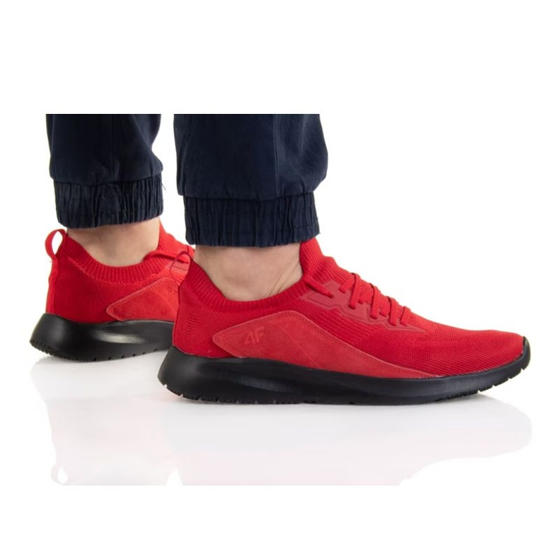 Pantofi sport pentru bărbați 4F D4L22-OBML202 roșii roșu