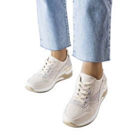 Goodin Tenisi bej perforați de la Manfrin