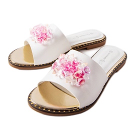 Inna Papuci albi cu cristale Lowa