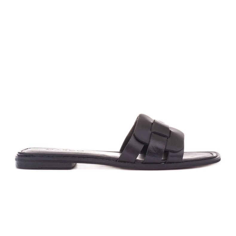 Marco Shoes Sandale cu curea împletită negru