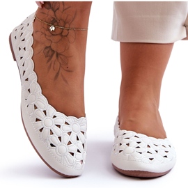 PE1 Balerina lucioasă ajurata pentru femei Visionary alb PE1 Balerina lucioasă ajurata pentru femei Visionary alb