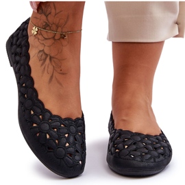 PE1 Balerini ajurat pentru femei Black Visionary negru