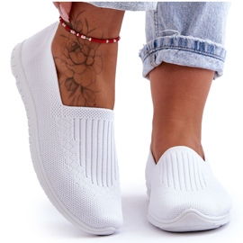 PE1 Pantofi Slip-On de damă, alb Lento
