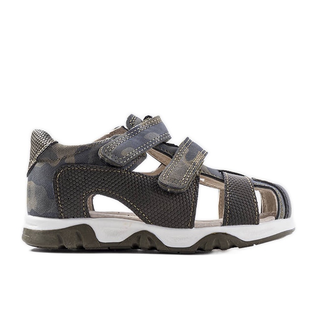 Sandale verzi cu branț din piele de la Millard verde