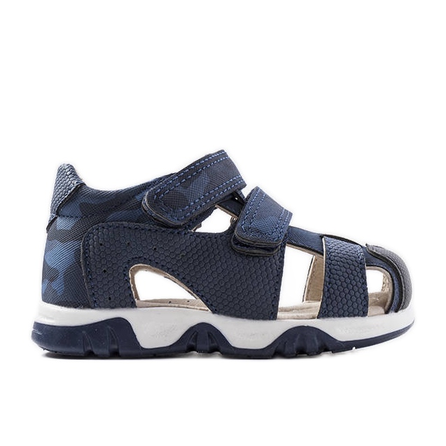 Sandale bleumarin cu branț din piele de la Millard albastru