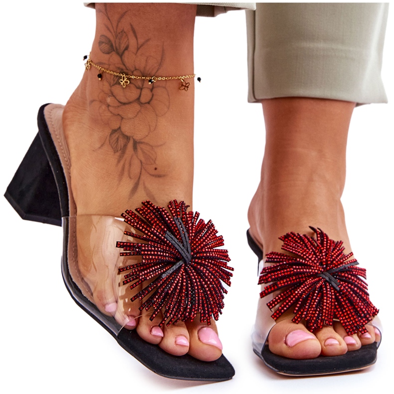 Femei transparente cu tocuri înalte S.Barski KV-AP658-1 Negru