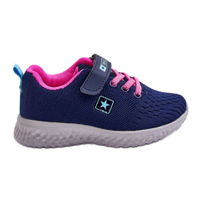 NEWS Pantofi Sport Copii Cu Velcro Albastru Marin Brego NEWS Pantofi Sport Copii Cu Velcro Albastru Marin Brego