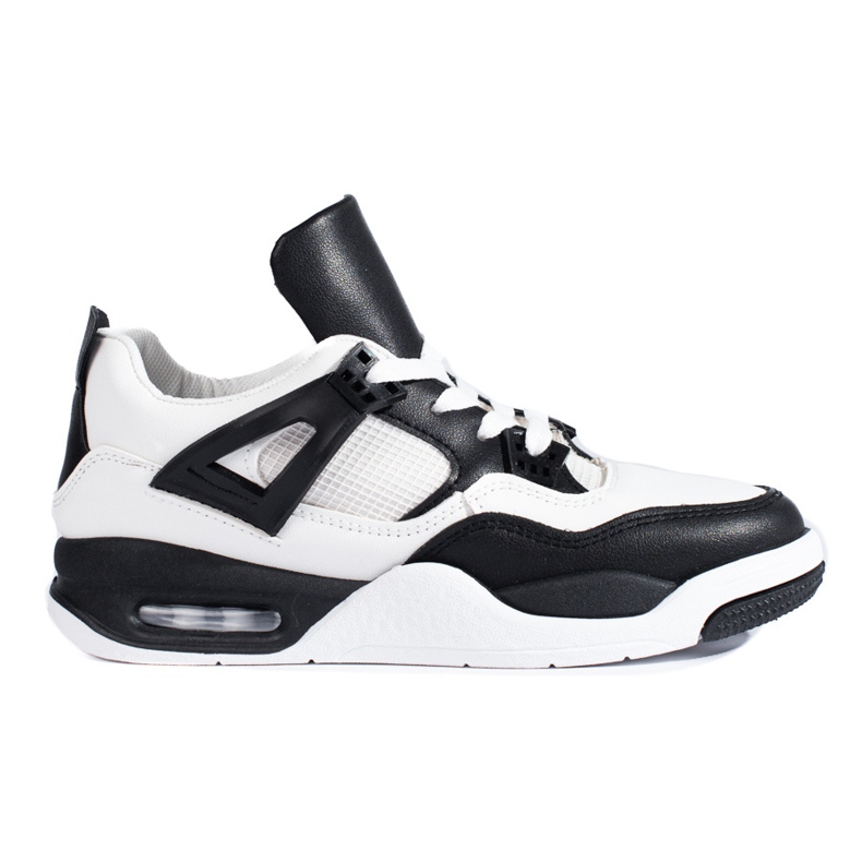 Adidași alb-negru cu talpă groasă de la Shelovet