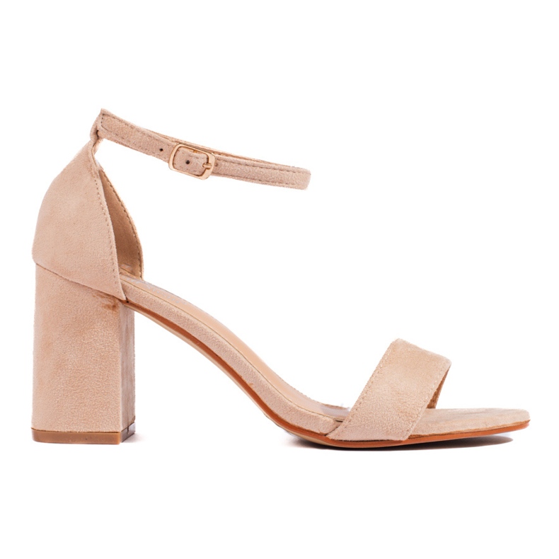 Sandale clasice de damă pe un post Shelovet bej
