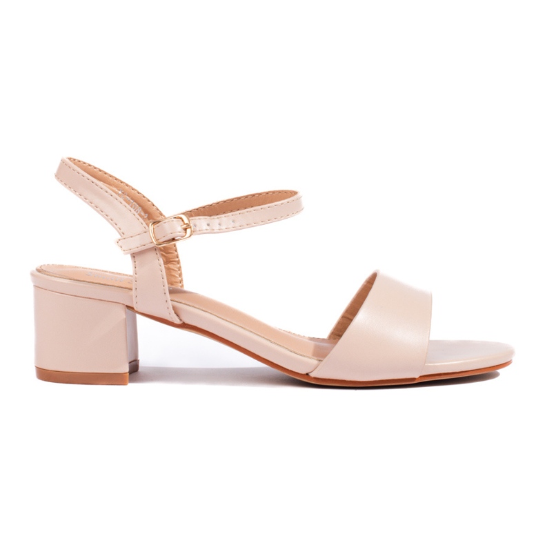 Sandale de damă crem pe postul Shelovet bej