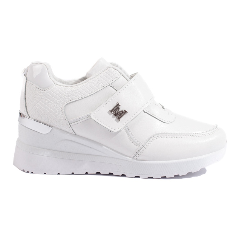 Adidași cu pană Shelovet alb Adidași cu pană Shelovet alb