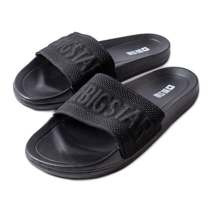 Papuci negri Big Star LL274A158 negru