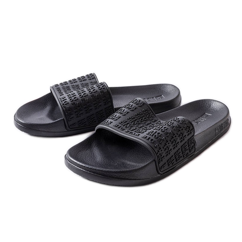 Papuci negri Big Star LL274A147 negru