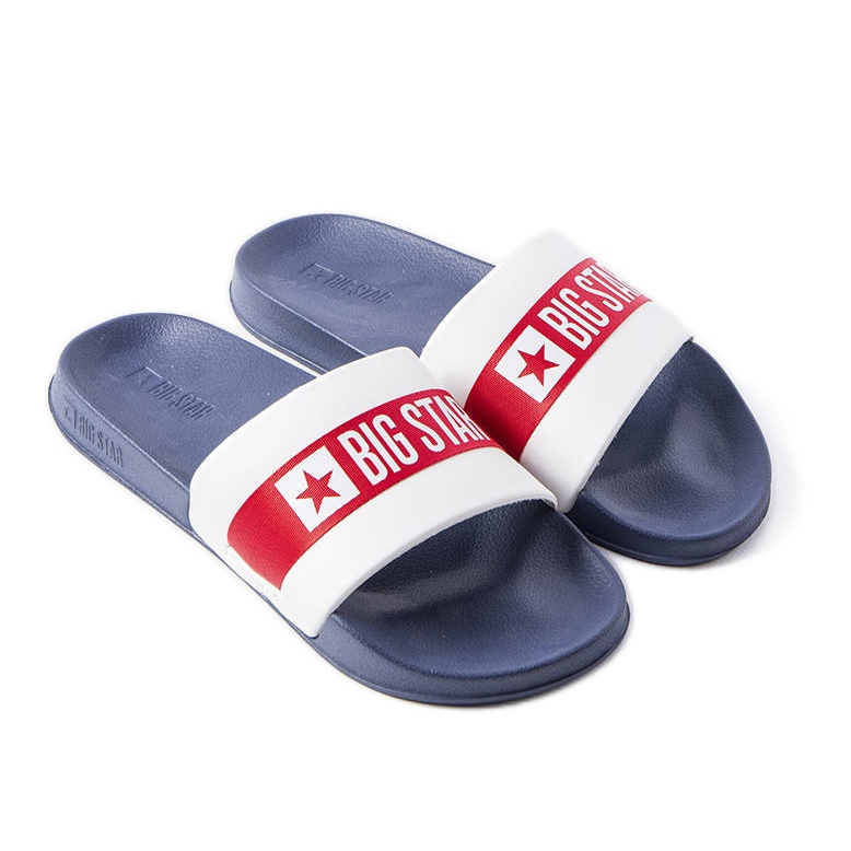 Sandale albe și bleumarin de la Big Star LL174455