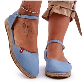 Espadrile cu platformă Big Star de damă FF274532 Albastru