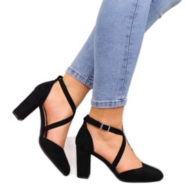 Sandale pe post Sergio Leone W SK248A negre negru
