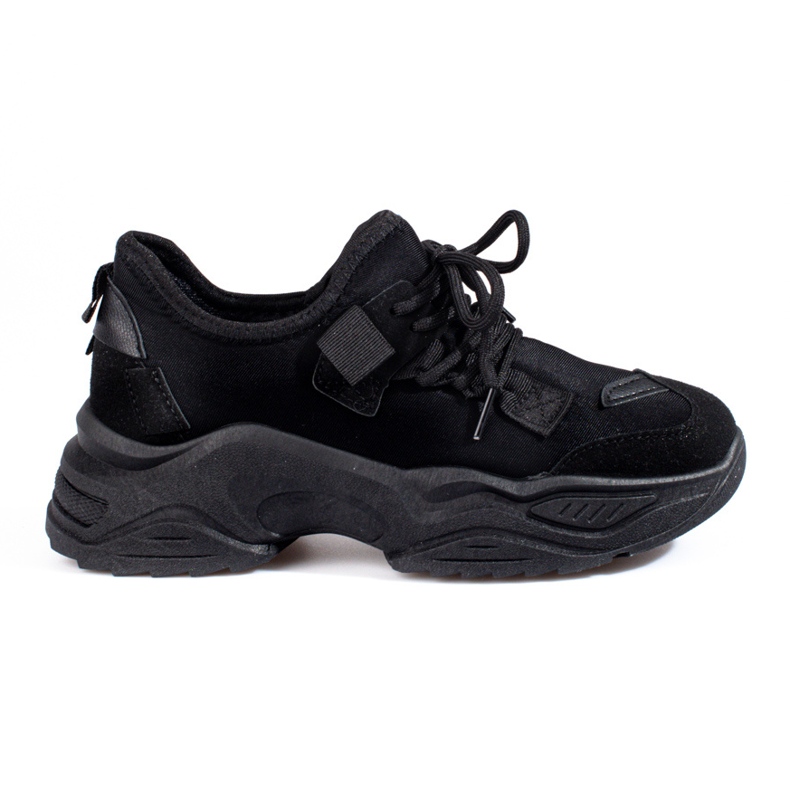 Adidasi de dama de culoare neagra pe platforma Shelovet negru