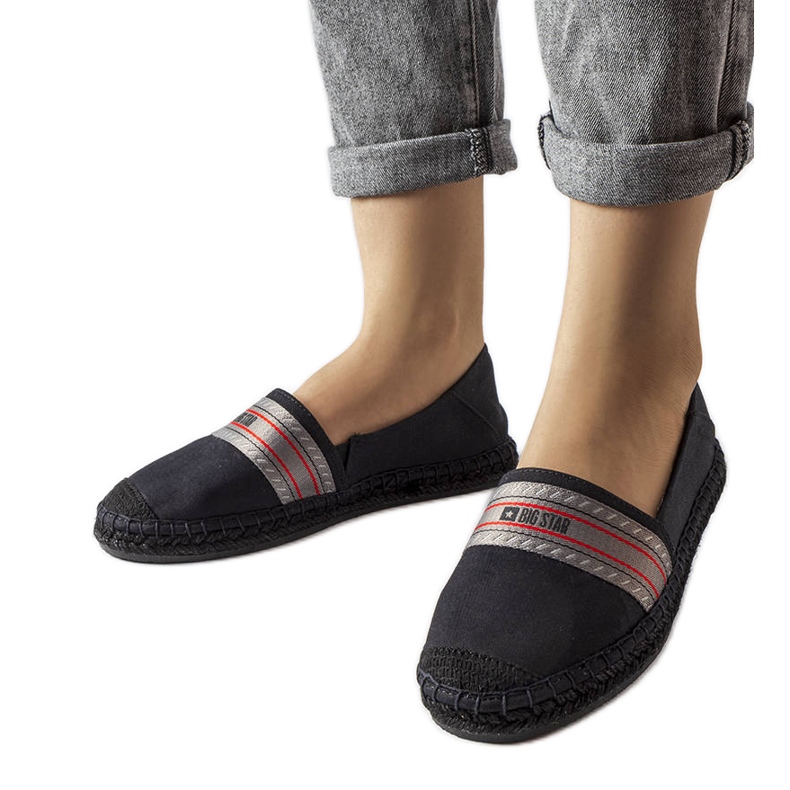 Espadrile negre Big Star LL274894 negru