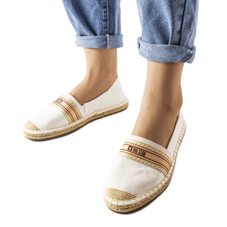 Espadrile albe Big Star LL274893