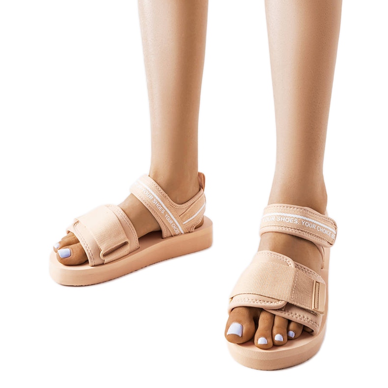 Sandale de spumă bej Big Star LL274787