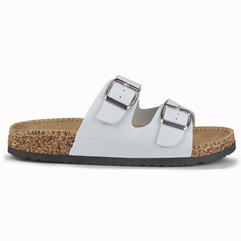 Papuci albi confortabili de dama