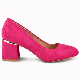 Pompe fucsia cu vârf rotund roz