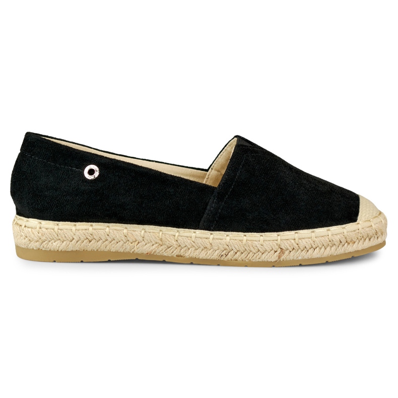 Espadrile negre de piele intoarsa de dama negru