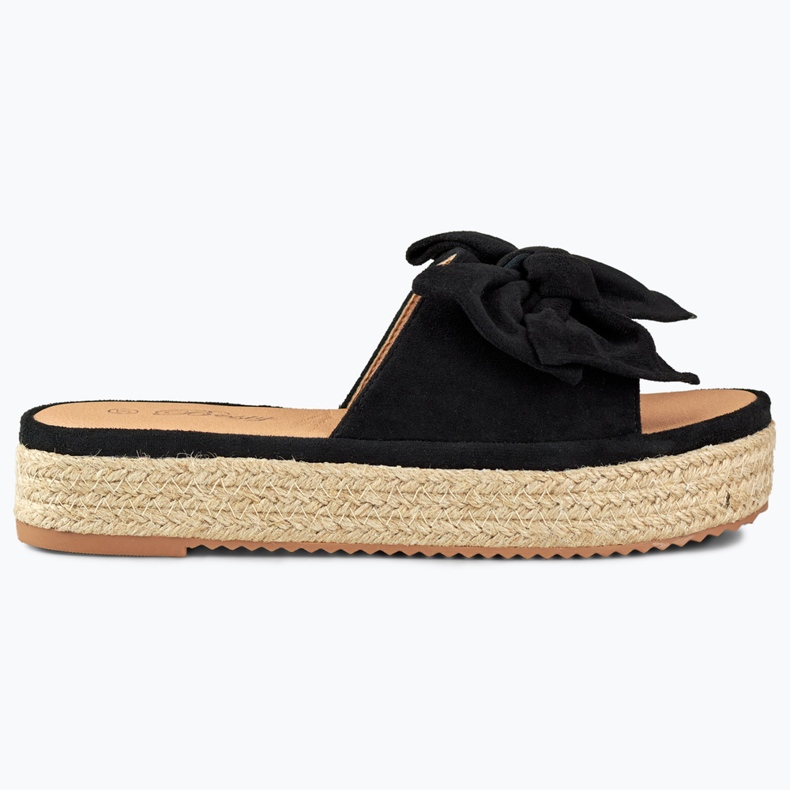 Espadrile negre cu fundita negru Espadrile negre cu fundita negru