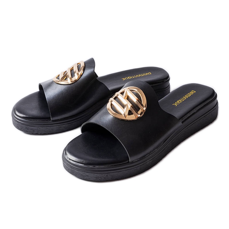 Sandale cu platformă neagră Michelle negru