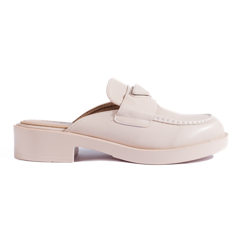 Glisoare bej cu vârf încorporat de la Shelovet