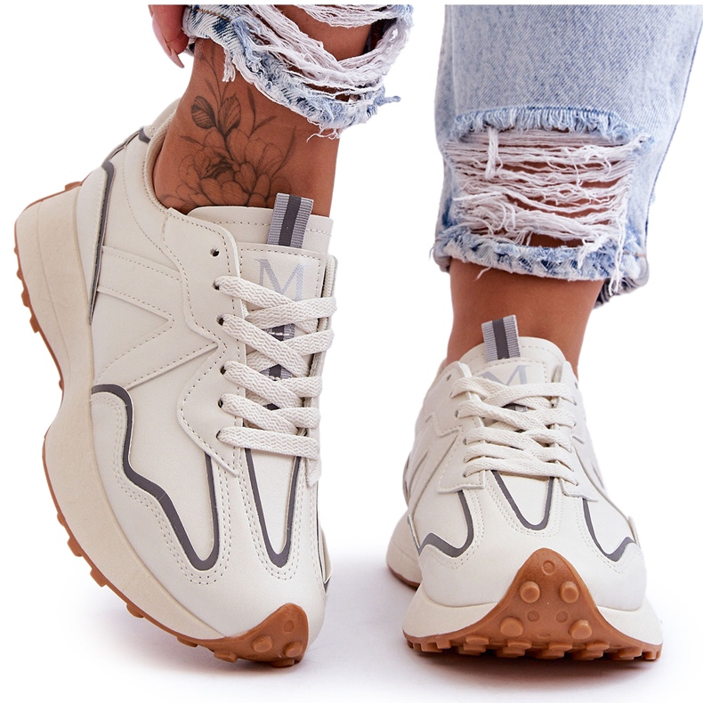 FJ1 Pantofi Sport dama Bej Faro alb FJ1 Pantofi Sport dama Bej Faro alb