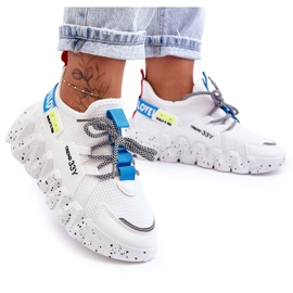 PS1 Pantofi sport la modă White Evolution alb