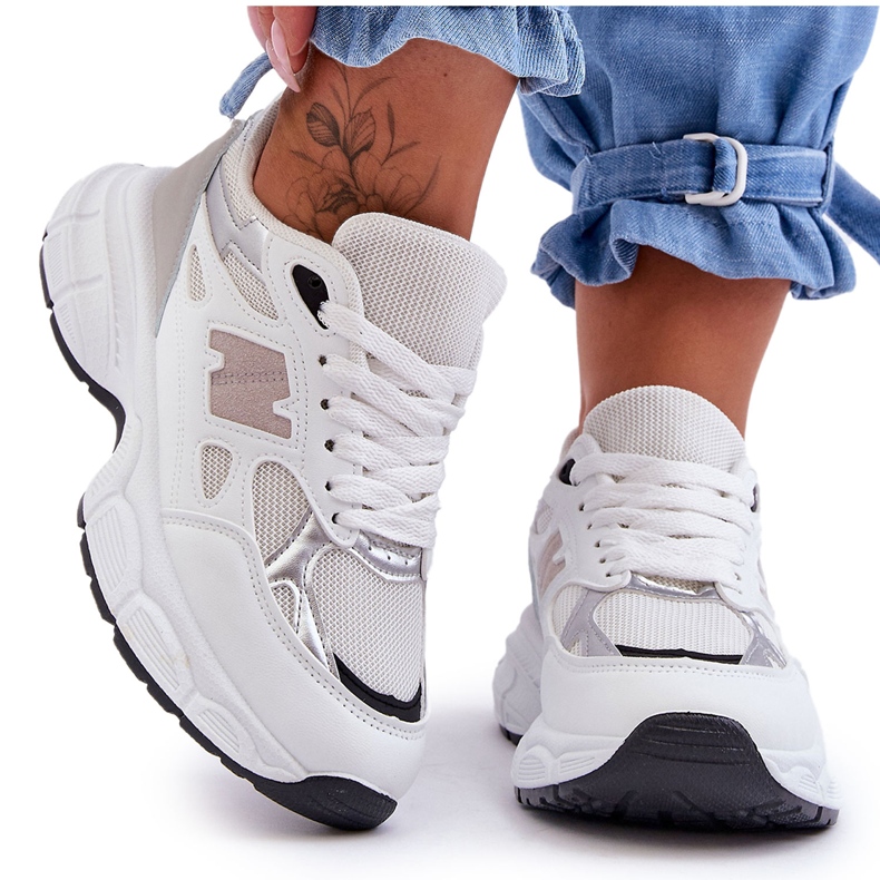 FG2 Pantofi Sport Femei La Moda Cu Plasă Albă Veneția FG2 Pantofi Sport Femei La Moda Cu Plasă Albă Veneția