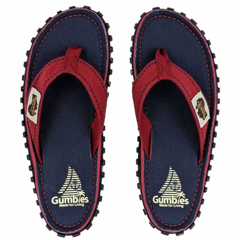 Flip-flops Gumbies Islander Navy Coast 708210945547 roșu