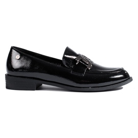 Mocasini de dama Shelovet negri lacuiti negru Mocasini de dama Shelovet negri lacuiti negru