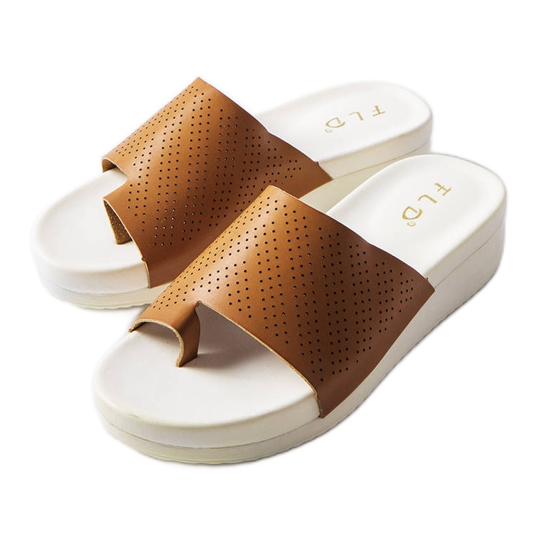 Sandale maro cu pană de la Monferrato